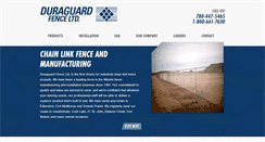 Desktop Screenshot of duraguardfence.ca